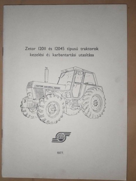 Zetor 12011  tpus traktorok kezelesi es karbantartsi utastsa