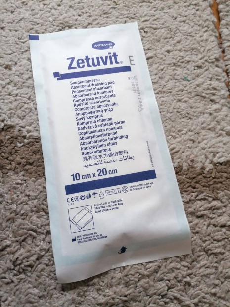 Zetuvit plusz steril sebfed prna 10cm*20cm es mretben