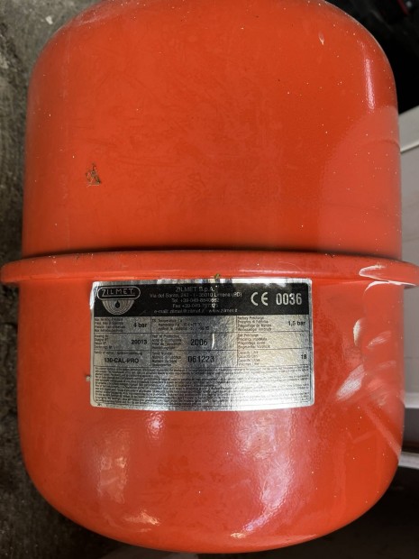 Zilmet 18l tágulási tartály