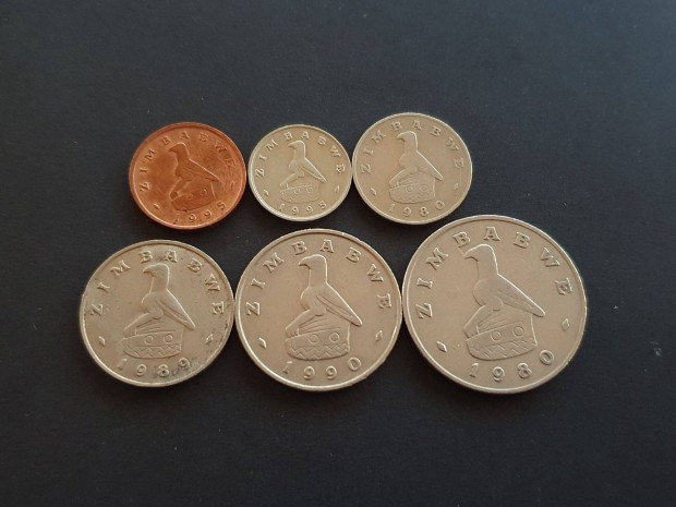 Zimbabwe érmesor (6db egyben)