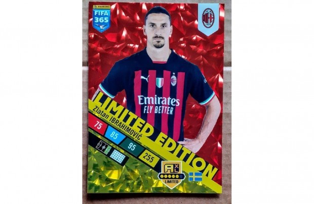 Zlatan Ibrahimovic AC Milan XXL focis kártya Panini FIFA 365 2023