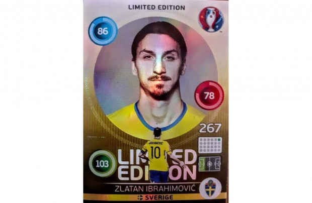 Zlatan Ibrahimovic Svdorszg Hero Limited focis krtya Euro 2016