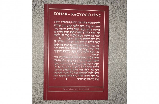 Zohar - Ragyog fny. Bp. Farkas Lrinc Imre Knyvkiad, 1997