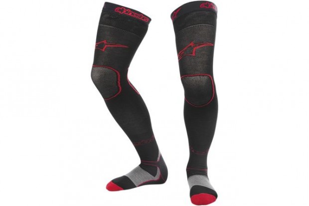 Zokni MX Alpinestars MX hosszú fekete/piros S/M
