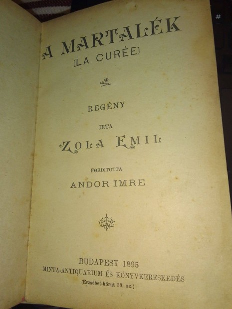 Zola: A martalk (1895)