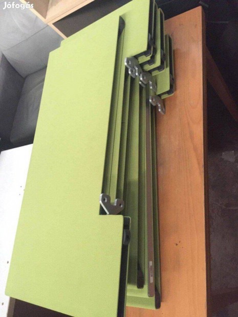 Zöld színű térelválasztó, asztali paraván, Steelcase - használt