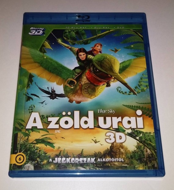 Zld urai 3D+2D - 2 lemezes Animcis Blu-ray Szinkronos! - csere is!