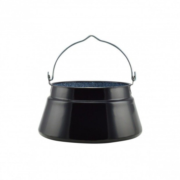 Zom�ncozott fekete half�z� bogr�cs 6 literes m�rv�ny bels�