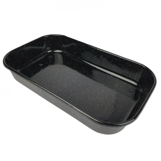 Zom�ncozott fekete tepsi 41cm