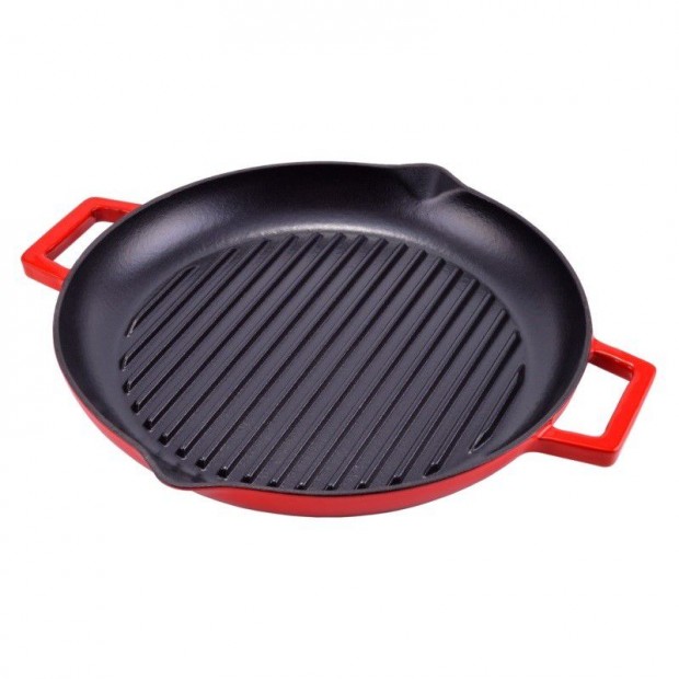 Zomncozott ntttvas grill serpeny 31 cm-es szeletst