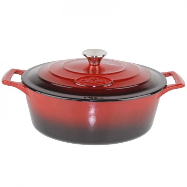 Zom�ncozott ov�lis �nt�ttvas s�t�t�l 29 cm