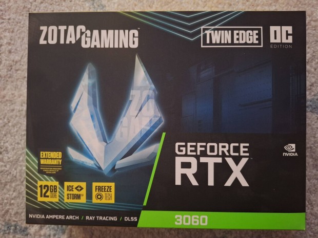 Zotac Rtx3060 12GB Twin Edge videokrtya elad