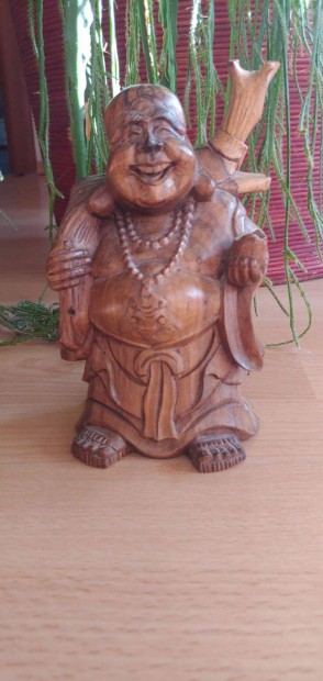 Zsákos Nevető Buddha. Fa