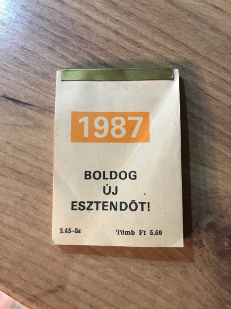 Zsebnaptr, mininaptr receptekkel 1987-es!