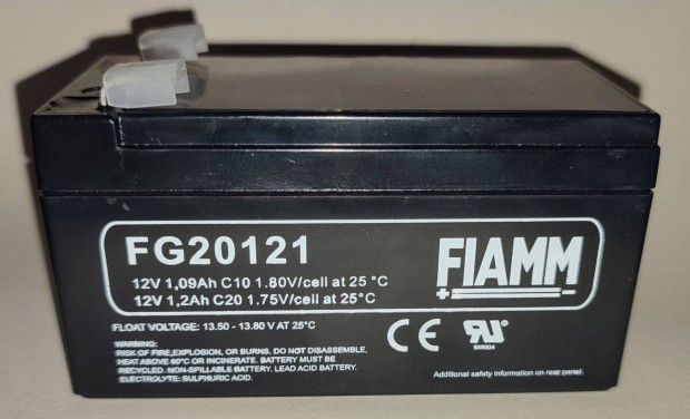 Zsels akkumultor Fiamm 12V 1,2Ah FG20121 (1.)