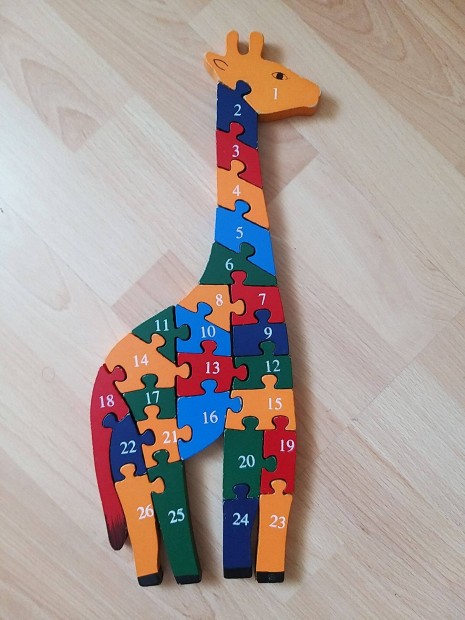 Zsiráfos fa puzzle