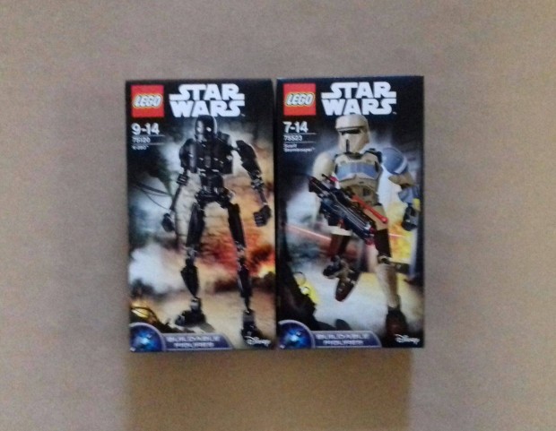 Zsivny Egyes bontatlan Star Wars LEGO 75120 K-2SO + 75523 Scarif Fox