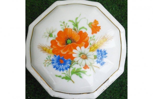 Zsolnay bonbonier porceln doboz tart cukor