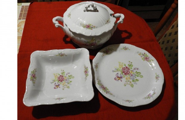Zsolnay porceln 3 db-os tkszlet