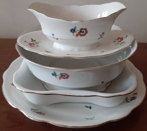 Zsolnay porceln 4 darab Kecskemt,Monor