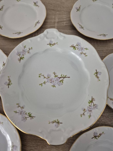 Zsolnay porceln 6 szemlyes stemnyes tkszlet