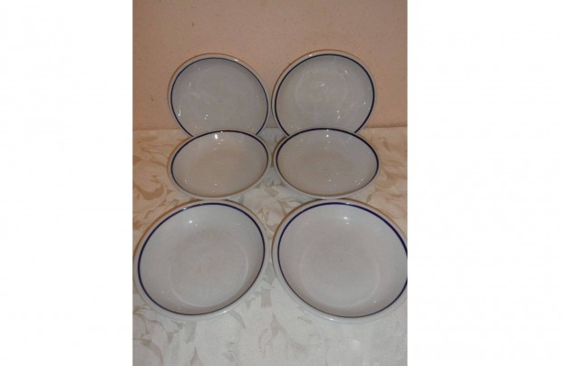 Zsolnay porceln fzelkes tnyr ( 6 db. )