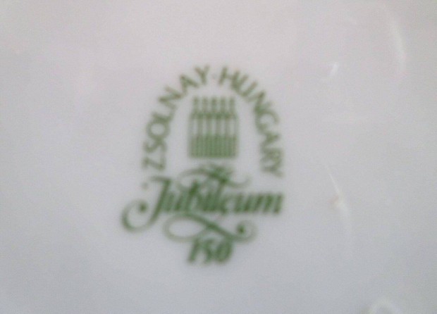 Zsolnay porcelán tányér Jubileumi kiadás