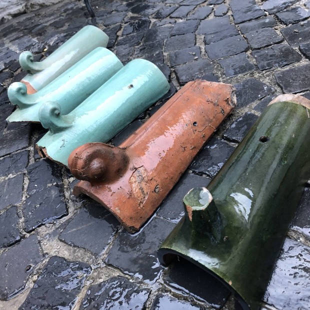 Zsolnay tetőcserép kúpcserép cserép