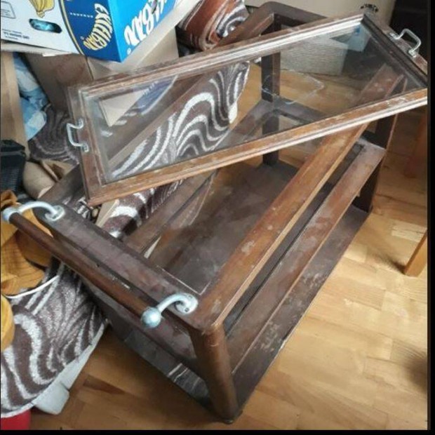 Zsurkocsi antik felúításra vintage kreatív hobby bútor festésre
