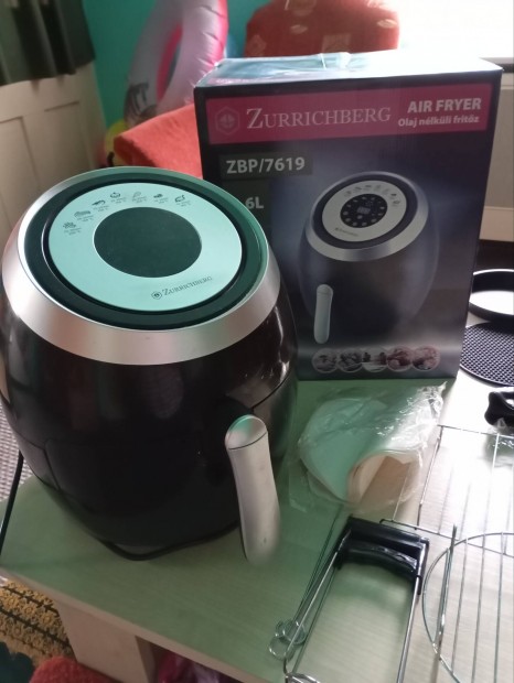 Zurichberg Air Fryer st plusz tartozkokkal 