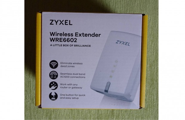 Zyxel Wre6602 WiFi Range Extender Dual Band AC1200 elad