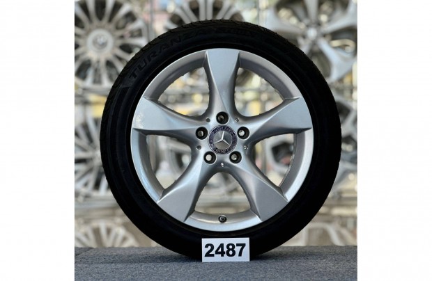 (2487) Mercedes 17 gyári alufelni felni, 5x112, 225/45 gumi, A B