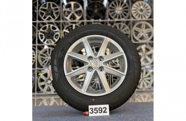 (3592) Suzuki 15 gyári alufelni felni, 4x100, 175/65 gumi, Swift