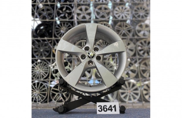(3641) Skoda 16 gyári alufelni felni, 5x112, Octavia