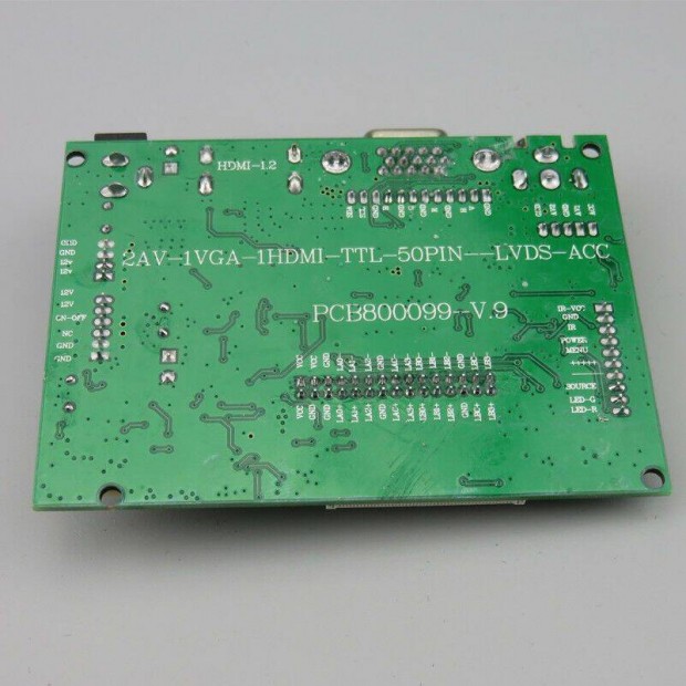 (70),,5"-12" LCD kijelz modul HDMI + VGA + 2AV meghajt krtya