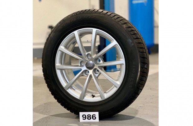 (986) Audi 17 új gyári alufelni felni, 5x112, 225/60 új téli gumi, A6