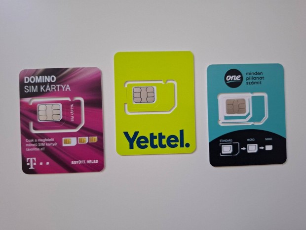 (Aktív) Aktivált regisztrált Yettel, One Vodafone, Telekom SIM kártya