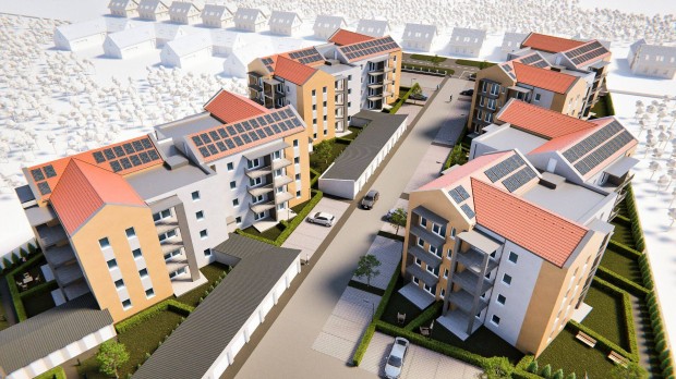 "C" �p�let. 3. emelet, 34 m2, 1+1 szob�s, 6.40 m2 erk�ly,A++besorol�s!