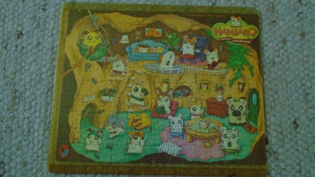 "Hamtaro" - Kinder ris puzzle - kompletten, paprral egytt