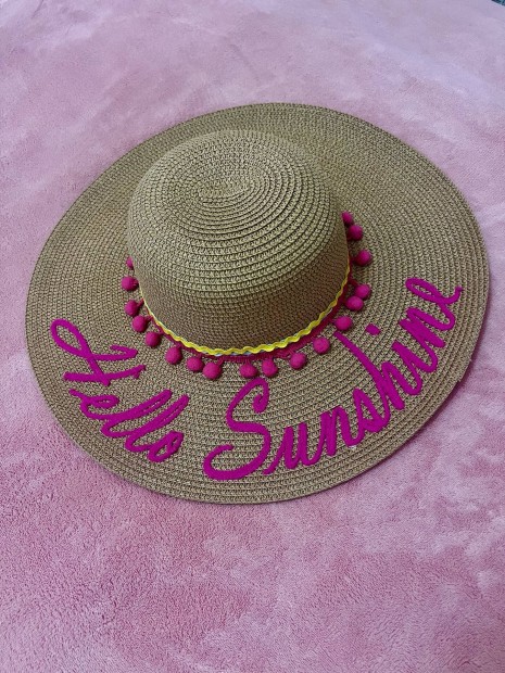 "Hello Sunshine" szalma kalap