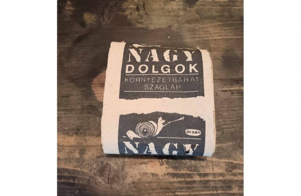 "Nagy dolgok, Krnyezetbart szaglap" rdekes, egyedi kiadvny 1991-b