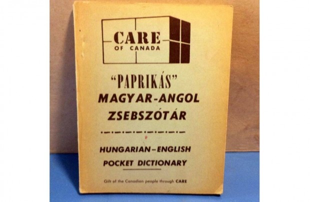 "Papriks" Magyar - Angol zsebsztr