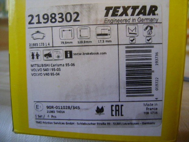 "Textar" fkbett trcsafkhez, j llapot, elad