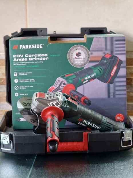 (j) Parkside Akkus sarokcsiszol Pwsa 20-Li D4 / Flex / Angle grinder