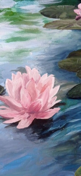 "Whispers of the Water Garden" című festmény