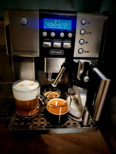 -=Delonghi Primadonna Inox=- Karcmentes, új kazán+kancsó!