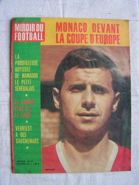 " Miroir du football " francia foci hetilap 1963 okt.- s pr. szma