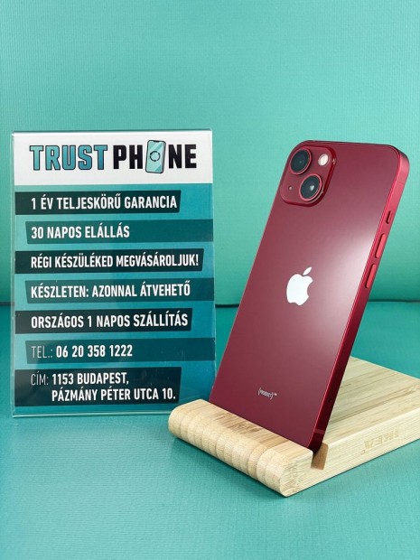 !! 1 V GARANCIA !! Apple Iphone 13 Piros 128GB &#8211; K3135