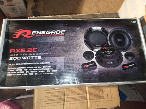 !!!Bontatlan!!!! Renegade RX 6.2C autós hangszóró szett 16,5 cm