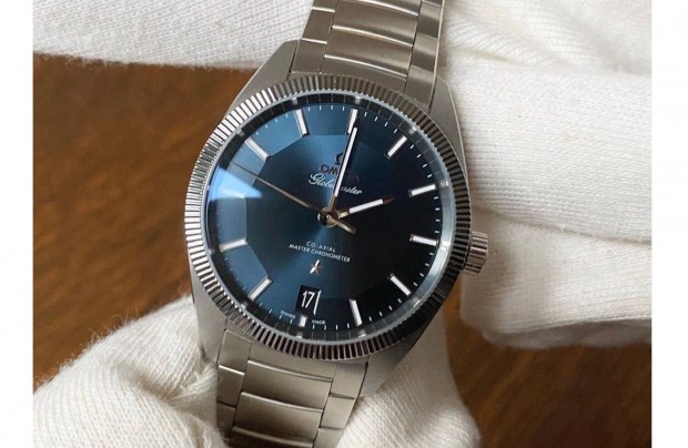 !!!Új ÁR!!! Omega Constellation Globemaster Blue 39, full set!